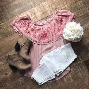 Small Knox Rose Off The Shoulders Top